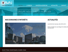 Tablet Screenshot of davai-investment.com